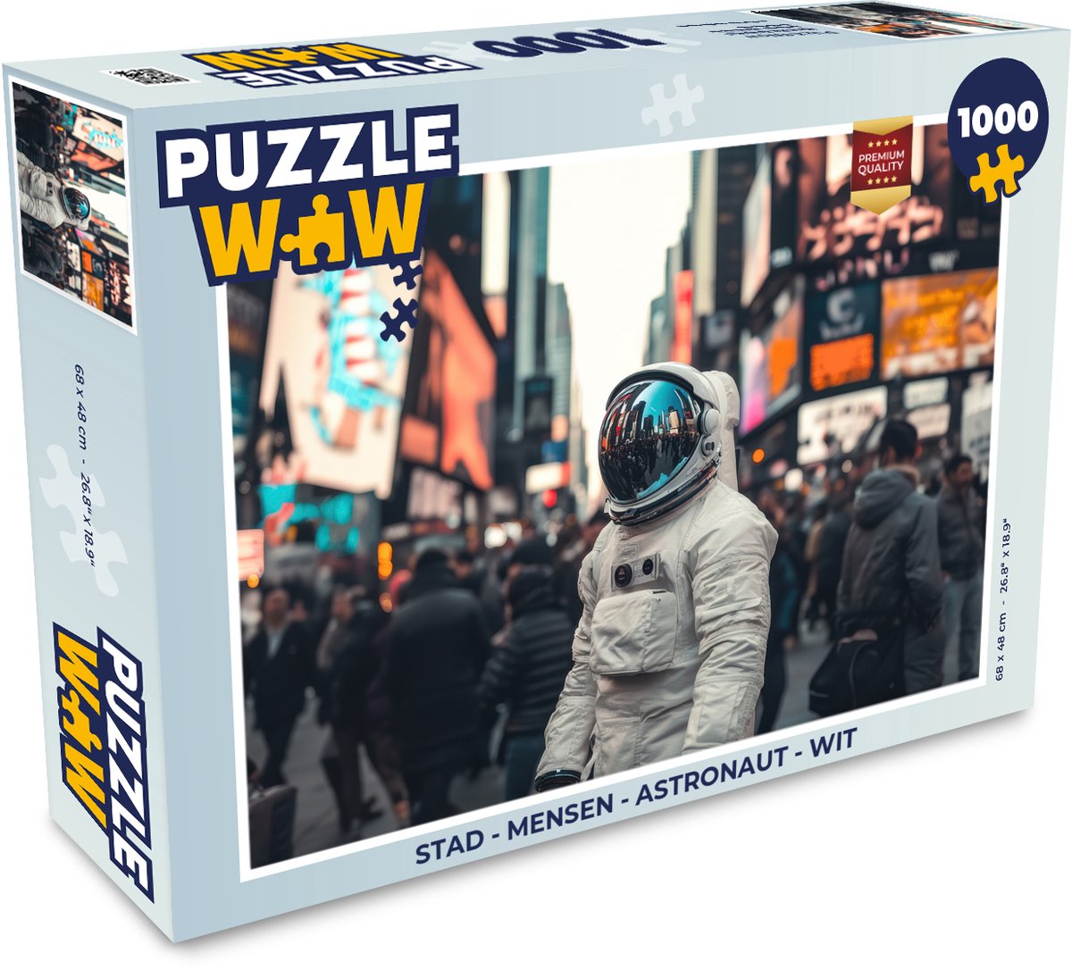 Stad - Mensen - Astronaut - Wit