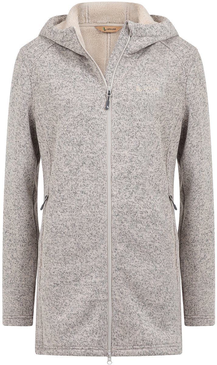 Life line Yara Outdoorvest Dames Lang Grijs