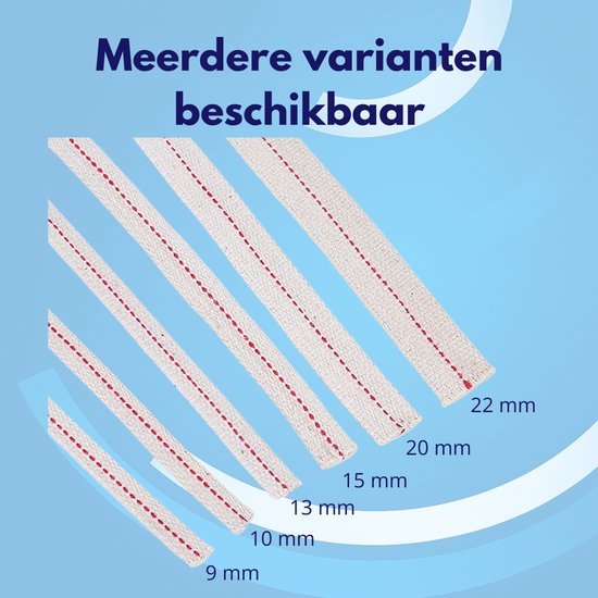 Knaak Olielamp Lont - Plat - 22 mm - Katoen - 1 stuk - Rol van 1 meter van Knaak — afbeelding 4