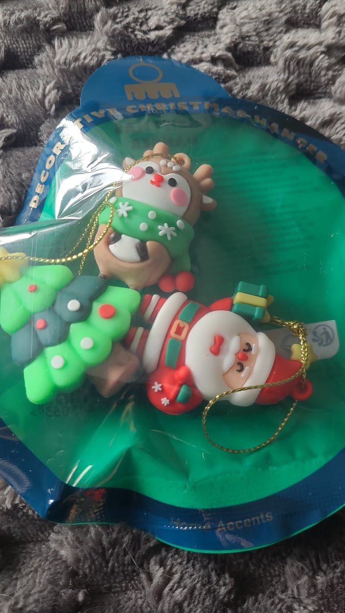 Decoratieve kerstboom kerst hangers. 3 stuks / 3D kerstboomversiering