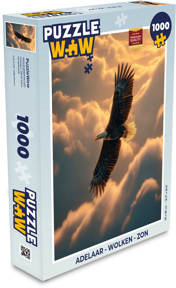 Adelaar - Wolken - Zon