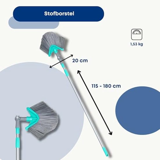 Telescopische Stofborstel - Driehoekige Bezem voor Spinnenwebben en Moeilijk Bereikbare Plaatsen (115-180 cm) — afbeelding 4