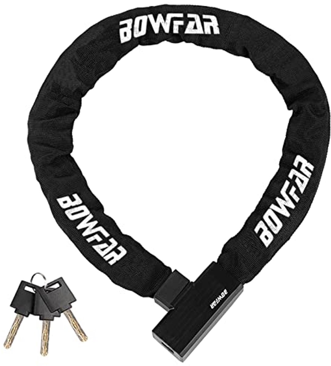 Diefstalbestendig Fietsslot met Ketting en Sleutels – 100 cm Beveiliging voor Fiets, Motor en Scooter