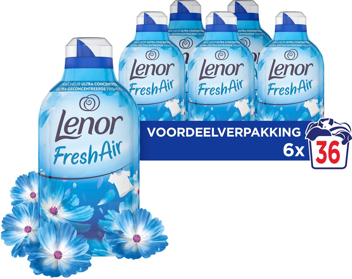 6x Lenor Wasverzachter Fresh Air