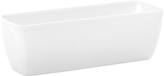 Bloembak Balkonbak Verve 45x15x14cm WIT Nicoli