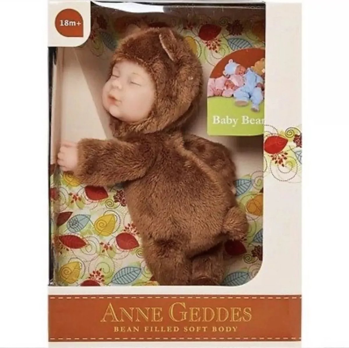 Anne Geddes Baby Bear Slaap Knuffel - Hand Gemaakt - 23 cm - 18m+