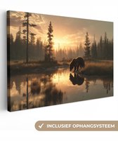 Canvas Schilderij Bosdieren | Authentieke Natuurpracht voor aan de Muur
