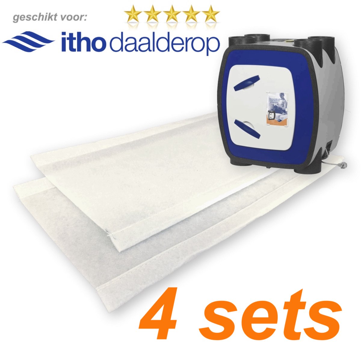 Itho Daalderop HRU ECO BAL - WTW Filters - klasse G3 - 4 filtersets