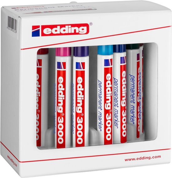 edding Permanentmarker 4 3000 4 2 1,5 3mm sortiert (4 Stück) ab 6,95