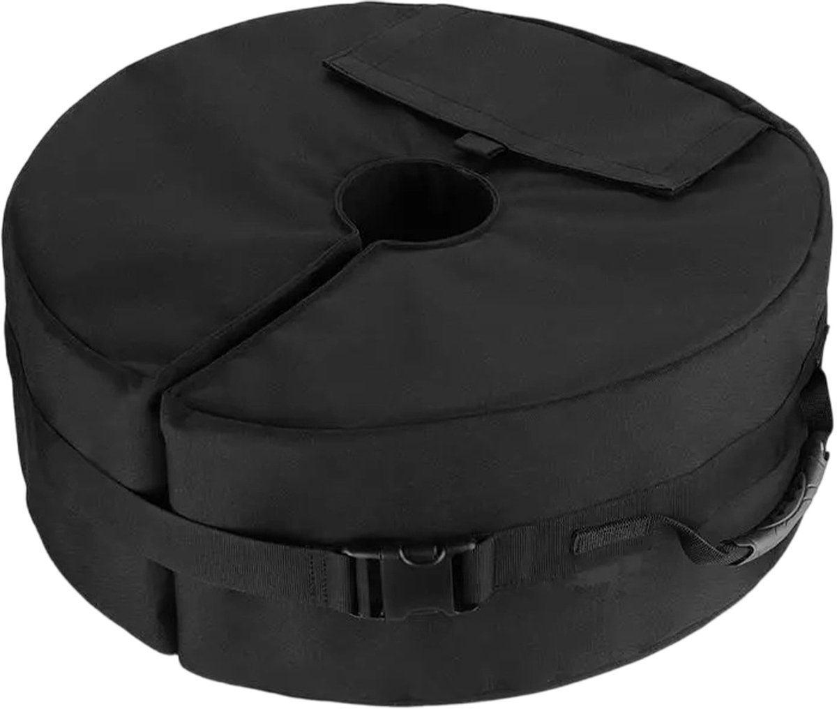 longziming Parasolvoet Zandzak – Parasolstandaard met Zijopening – Geschikt voor Alle Parasols – Tot 40 kg Zand– Stevig & Weerbestendig – Stabiliteit voor Tuin & Terras