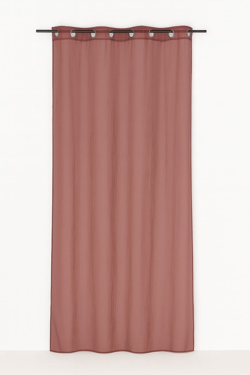 Monna voorhang gordijn terra 8 Rings 135 x 260 cm