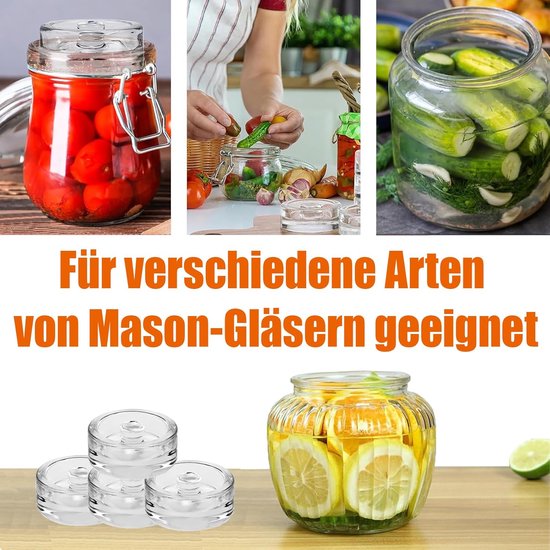 Lot de 4 poids de fermentation - Verre 7 cm - Leroy Merlin Lot de 4 poids de fermentation - Verre 7 cm - Leroy Merlin
