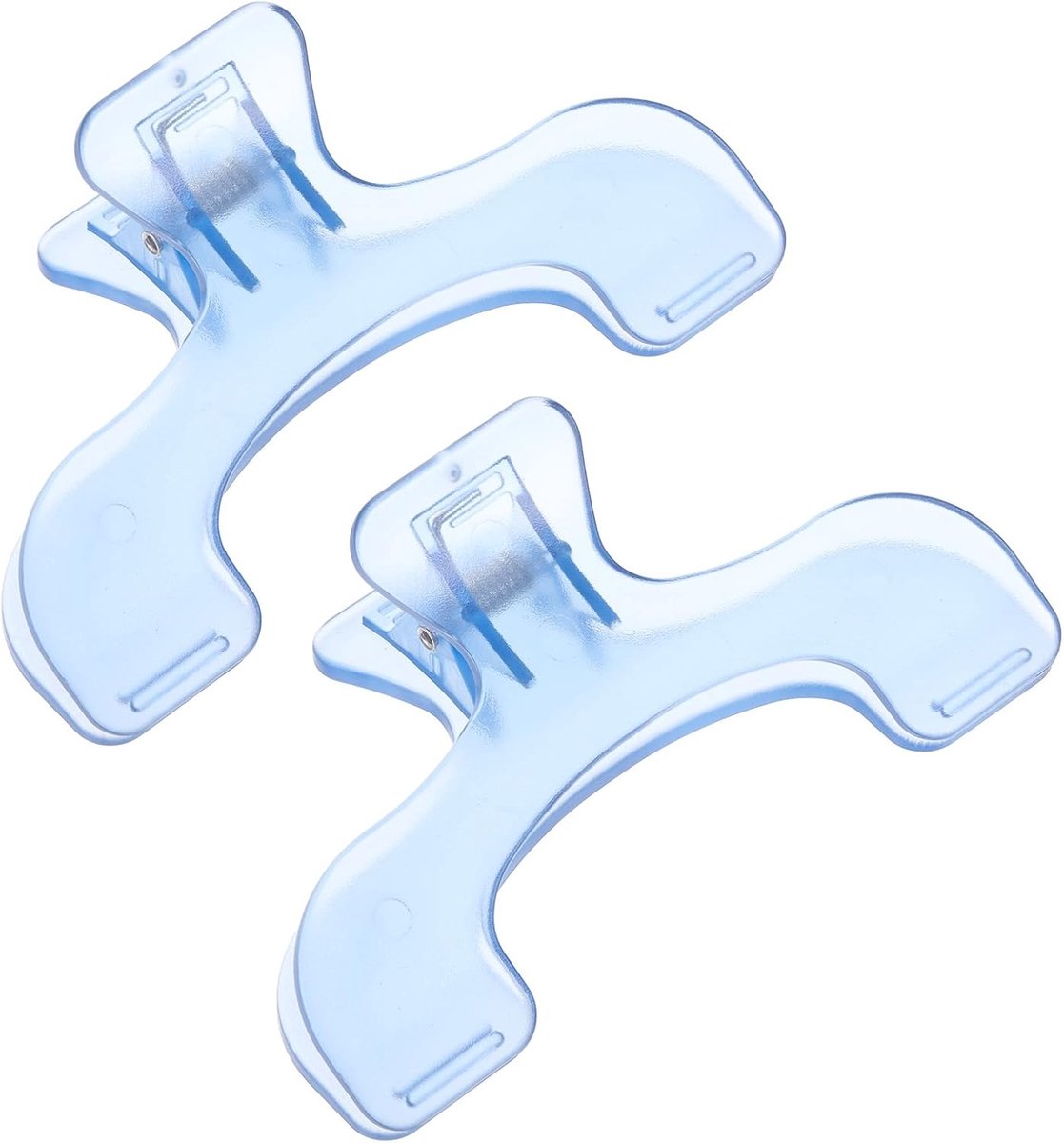 Pack of 2 Sterke Boekclips - Transparant Blauw - Pagina Houder Clip - Boek Lezen Openers - Accessoires - Draagbare Lees Boek Zij Houder - Multifunctionele Praktische Boekclips