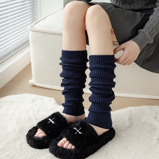 Luxe merino wollen dames kniekousen zonder voelbare teennaad - De