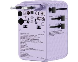 Verbatim Reisadapter Eu Vk Vs Gan 2Xusb-C 2Xusb-A 1Xusb-C Pd 100W