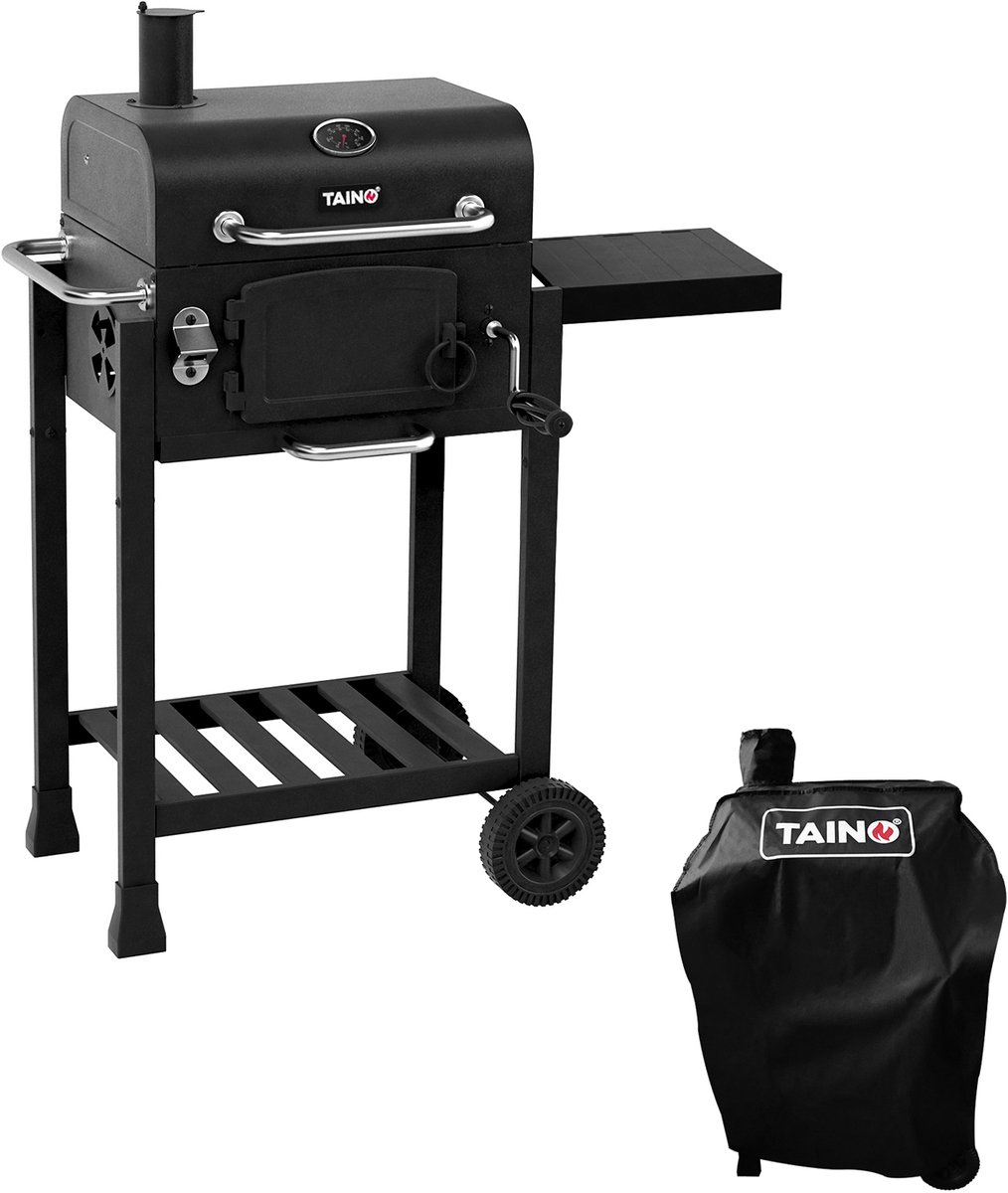 TAINO HERO Set - Smoker klein Grillwagen Houtskoolgrill Grillhaard Staande grill