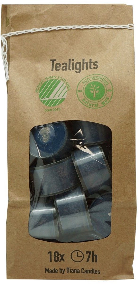 Theelichten - waxinelichten - blauw - 7 uur - theelichtjes - waxinelichtjes