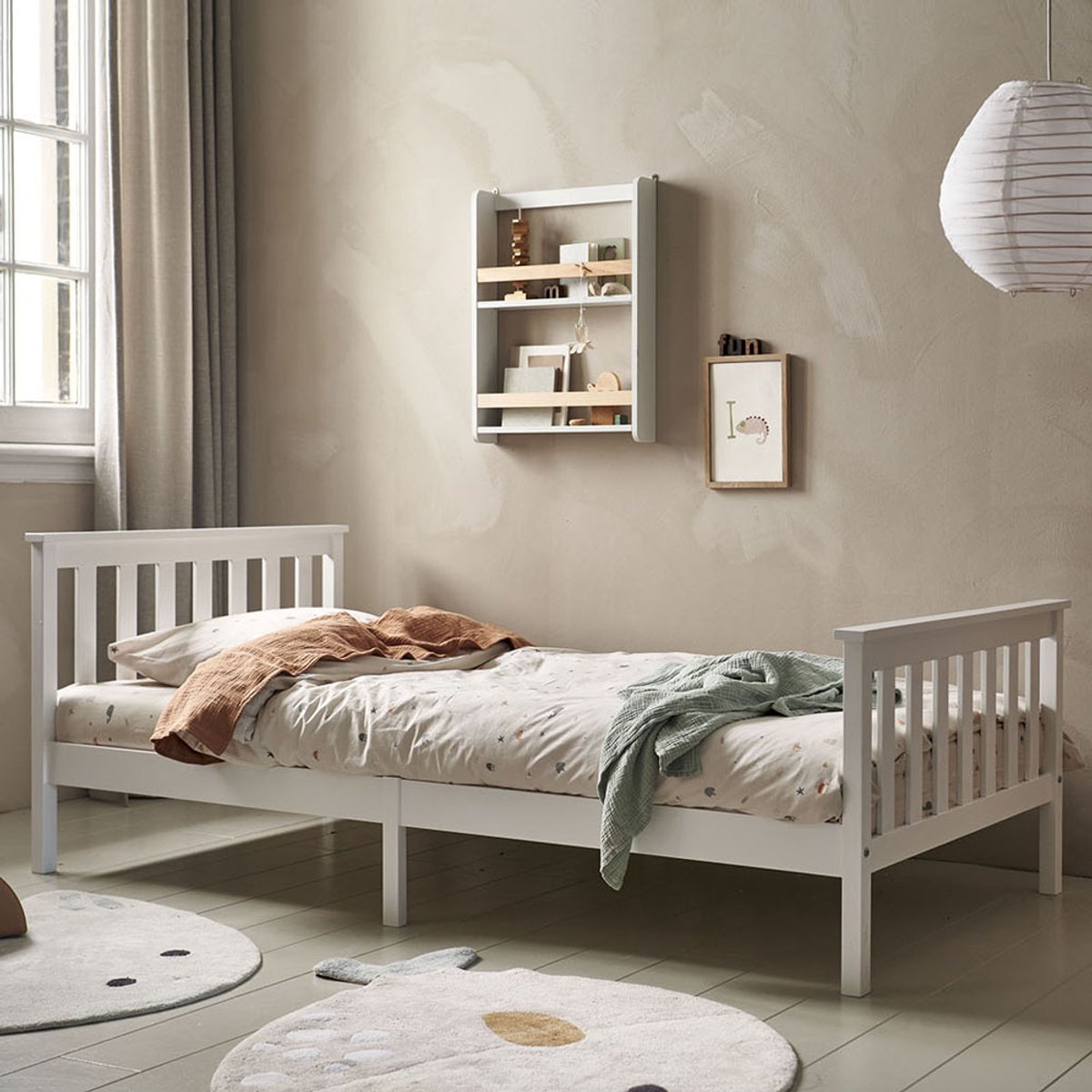 Petite Amélie Peuterbed Milo – 200x90 cm – Wit – Massief Hout – Inclusief Lattenbodem