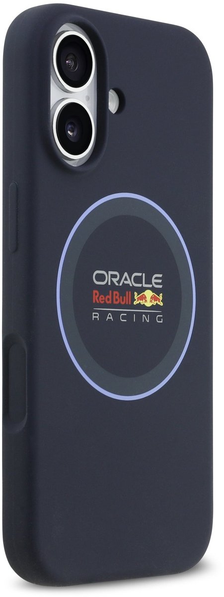 Red Bull Siliconen Hoesje Geschikt voor iPhone 17 - Navy - MagSafe Compatibel - Blue Ring Design - Schokbestendig van Red Bull — afbeelding 3