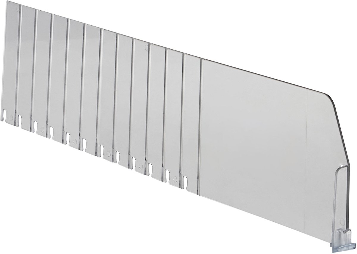 Breekbare Vakverdeler / Schapverdeler / Plank Scheidingsdelen - 12 cm hoog - Transparant - Type SV120-R