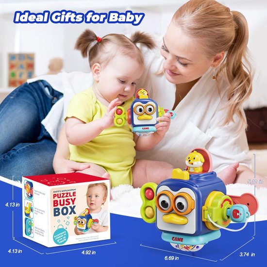 Felly Jouet Sensoriel Fidget Pop It Bébé 1 An - Lot De 3 Chenille Crocodile Bus - Jeu Montessori Motricité Fine 12 Mois Jeu Voyage Bébé
