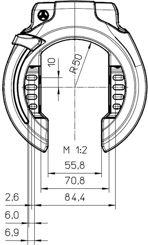 TRELOCK Ringslot RS 453 P-O-C Balloon NAZ van Trelock — afbeelding 2