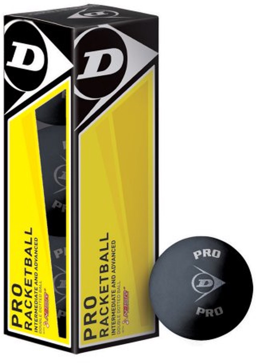 Professionele Racquetballs voor Squash - Set van 3 Ballen