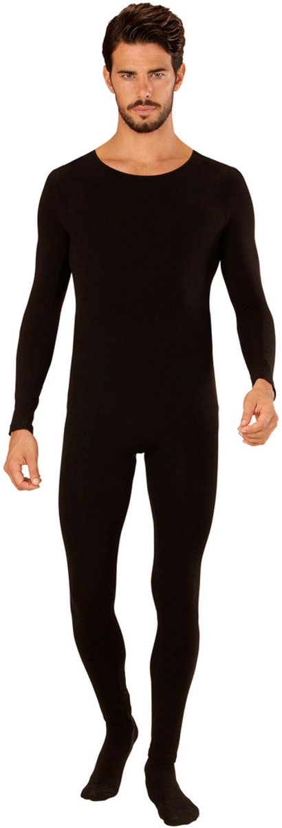 Unicolor Bodysuit Zwart - Man