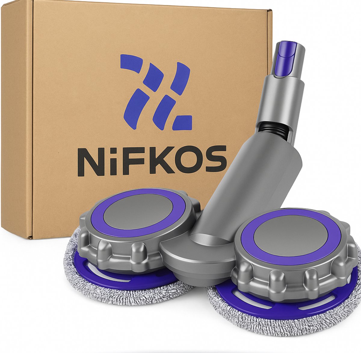 Nifkos Mop Geschikt voor Dyson V7 V8 V10 V11 V15 - Incl 6 Dweil Pads - Dweil - Dweilsysteem - Opzetstuk Dweilapparaat