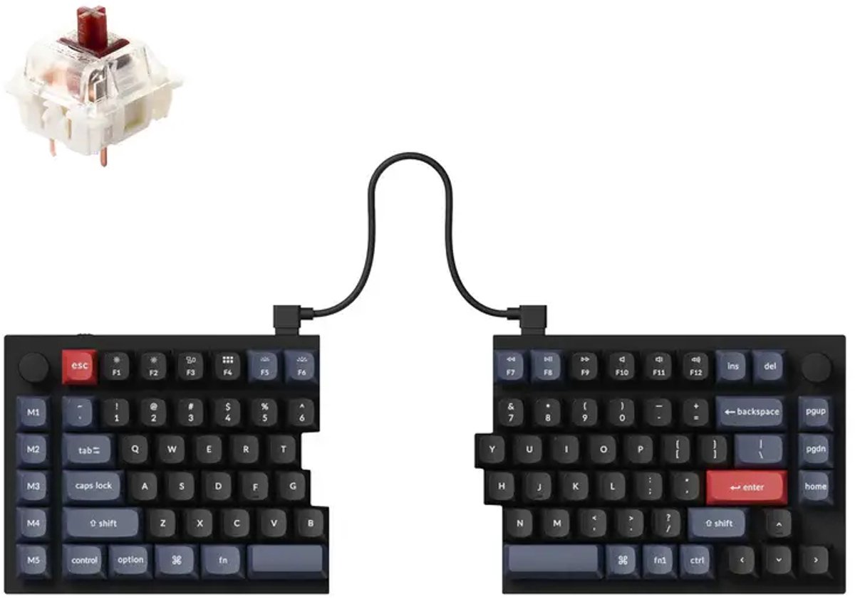 Keychron Q11 QMK Split design toetsenbord brown switch
