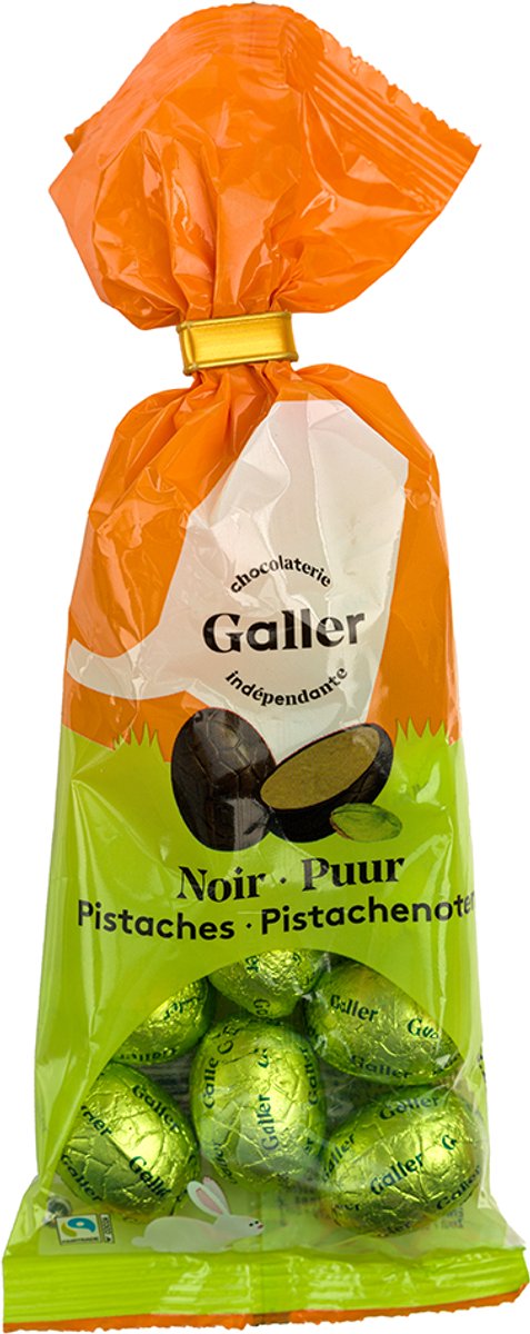 Set of chocolate Easter eggs Galler Dark Pistachio, 93 g