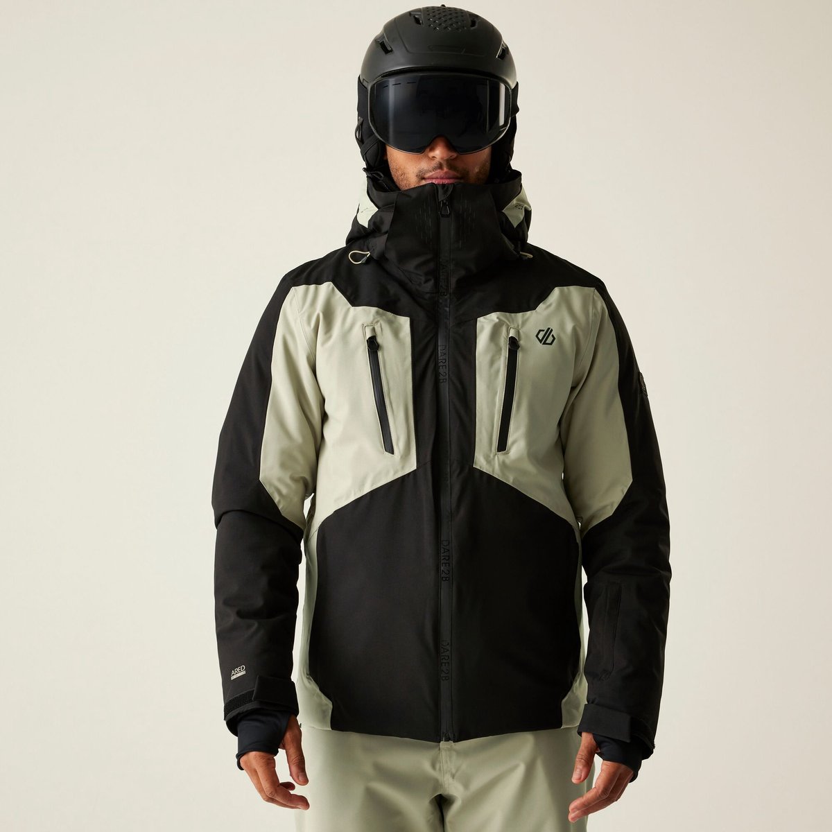 Assimilate waterdichte ademende isolerende ski-jas voor heren Beige
