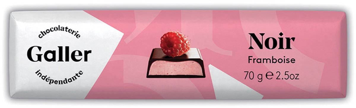 Chocoladereep Galler Dark Raspberry, 70 g