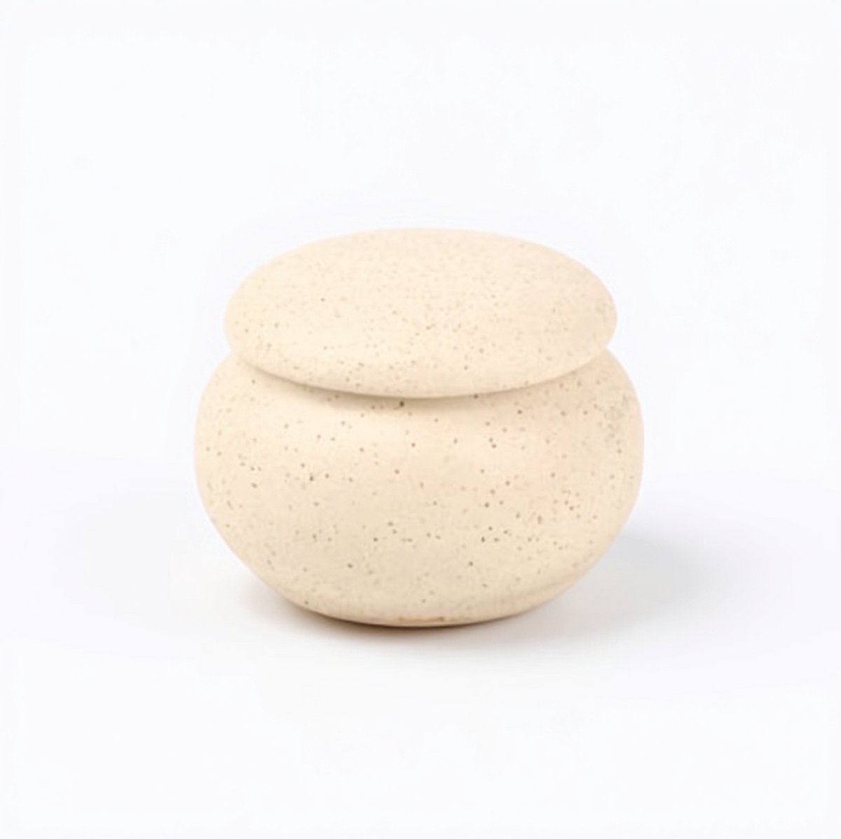 Artic Tavira Mini Urn – Beige – Matte – 120ML – Zandsteen – Rustieke Zandstenen Urn – Handgemaakt – Mini Urn – Menselijk As – Huisdieren Urn – Urn Hond – Urn Kat – Urn voor As Volwassen – Urne – Urnen – Urne Volwassenen – Familie Urn