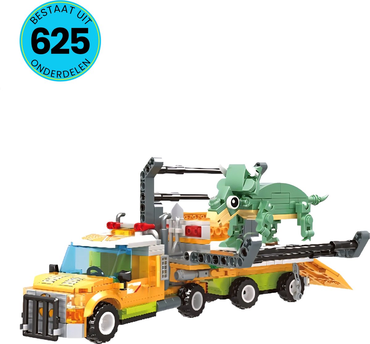 WOMA® Dino Speelgoed Set Geschikt Voor LEGO - Vanaf 6 Jaar - 625 Bouwstenen - Bouwpakket - STEM Speelgoed - Speelset - Bouwspeelgoed - Inclusief Handleiding