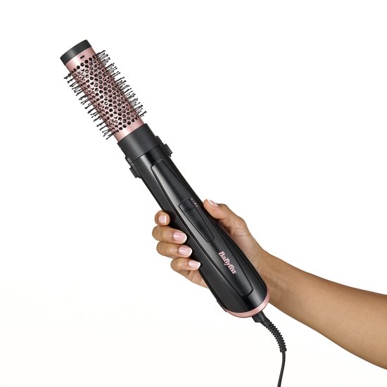 Brosse sèche-cheveux BaByliss Perfect Finish AS126E | Brosse à friser 1000 W | quatre pièces jointes | fonction anti-frisottis ionique