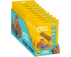 10x Edgard & Cooper Adult Strips Kalkoen - Kip 75 gr
