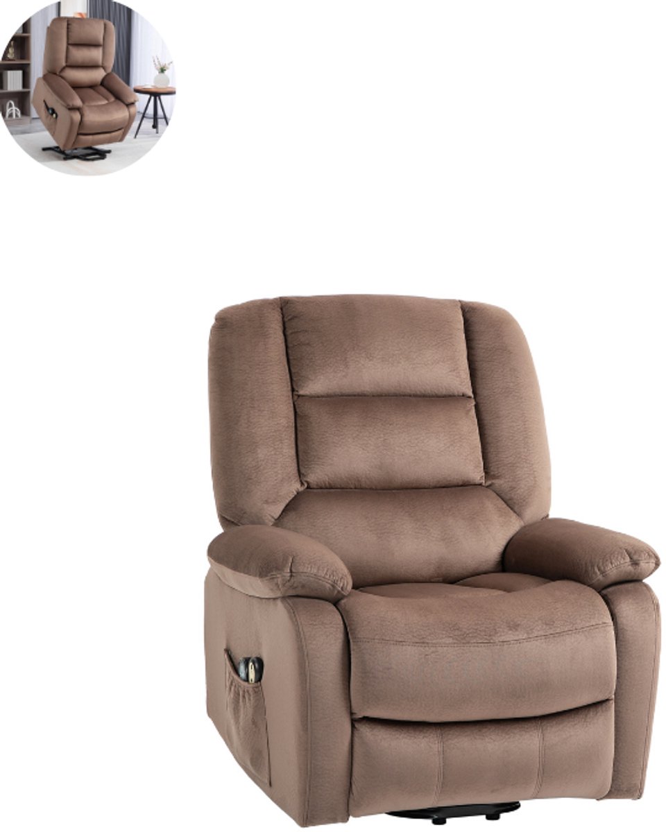 GranMaison Massagestoel Elektrisch Bruin Met Armleuning