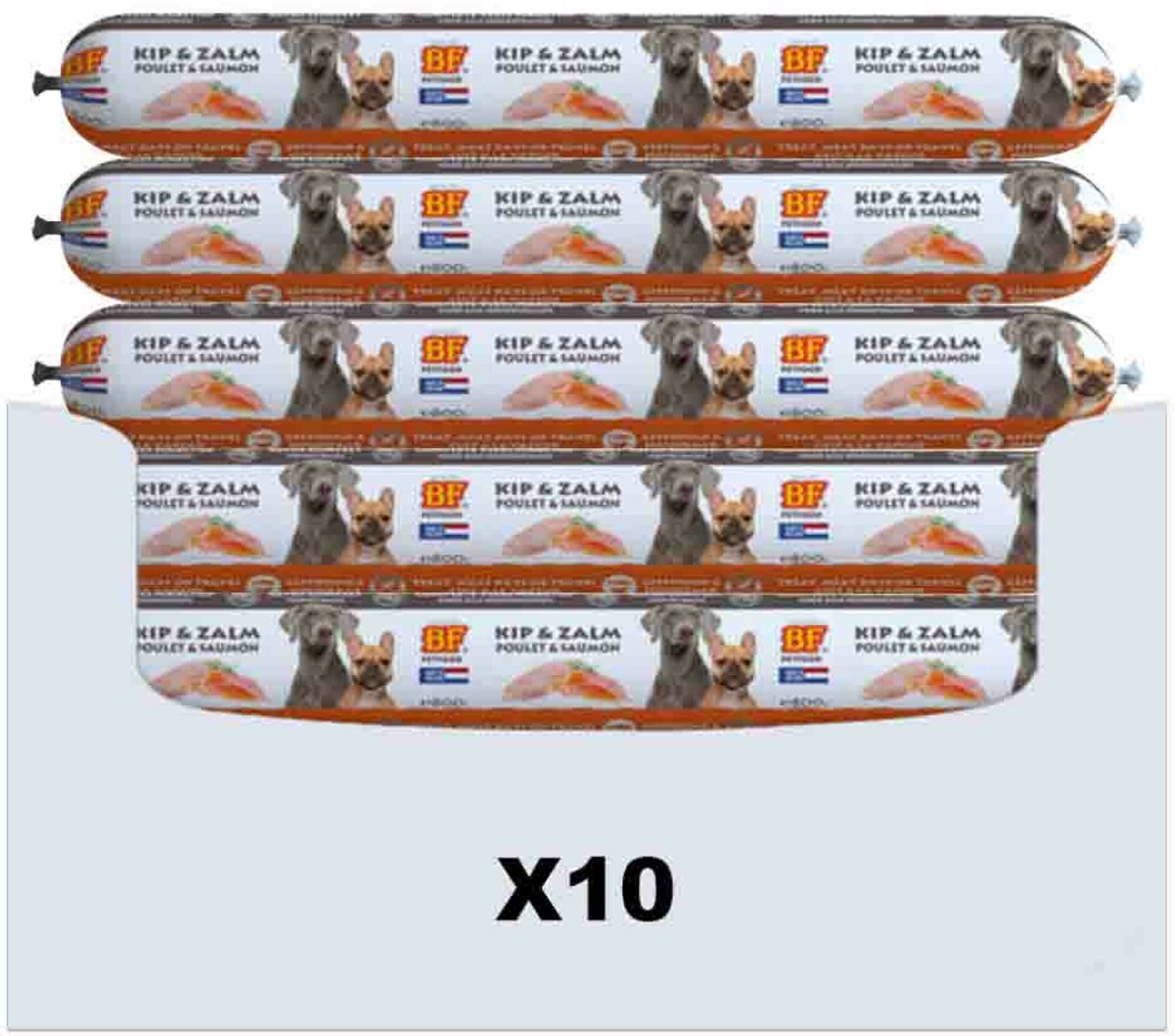 10x BF Petfood Vleesvoeding Zalm 800 gr