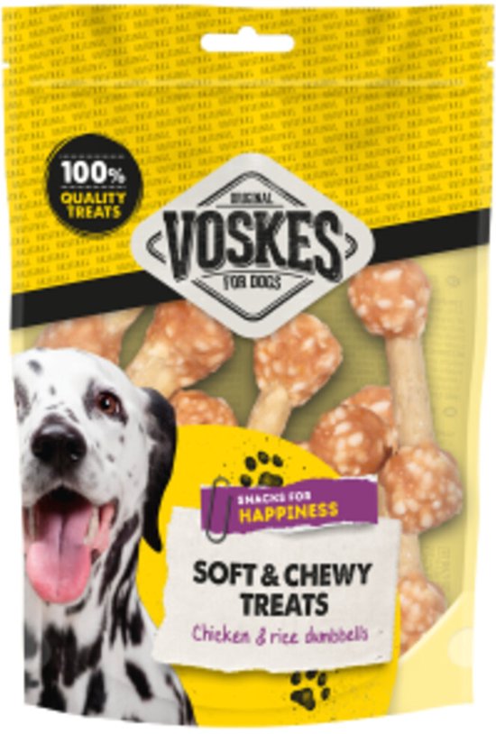 Voskes Honden knotsjes - 8 x 100 gr - Voordeelverpakking