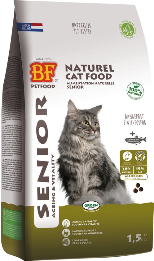 BF Petfood Kattenvoer Senior - 1,5 kg