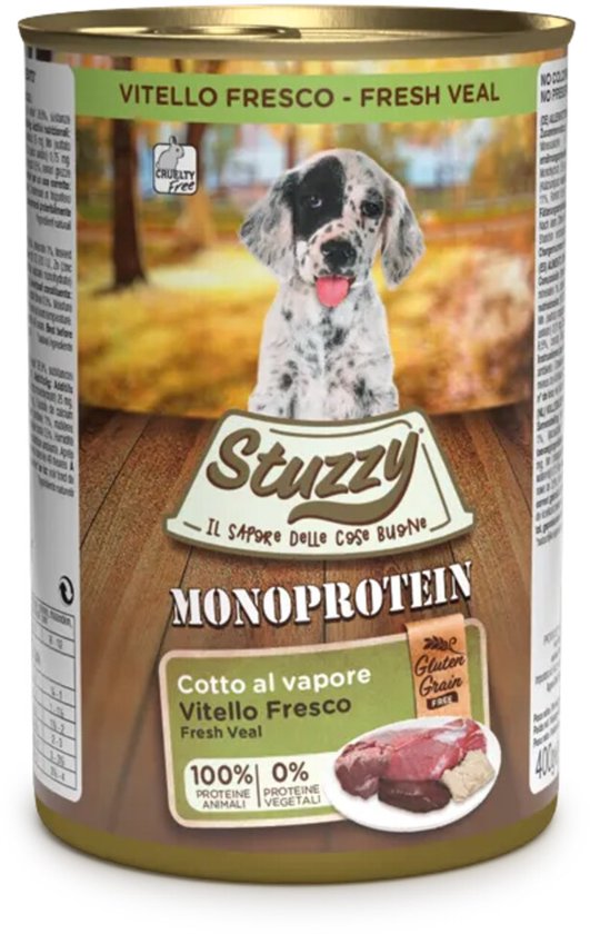 Stuzzy Monoproteïn Kalf - Puppy - Natvoer - Volledig voer - 1 x 400 gr