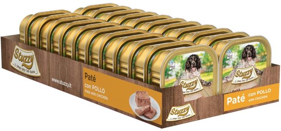 Stuzzy Hondenvoer Paté Kip - 22 x 150 gr - Voordeelverpakking