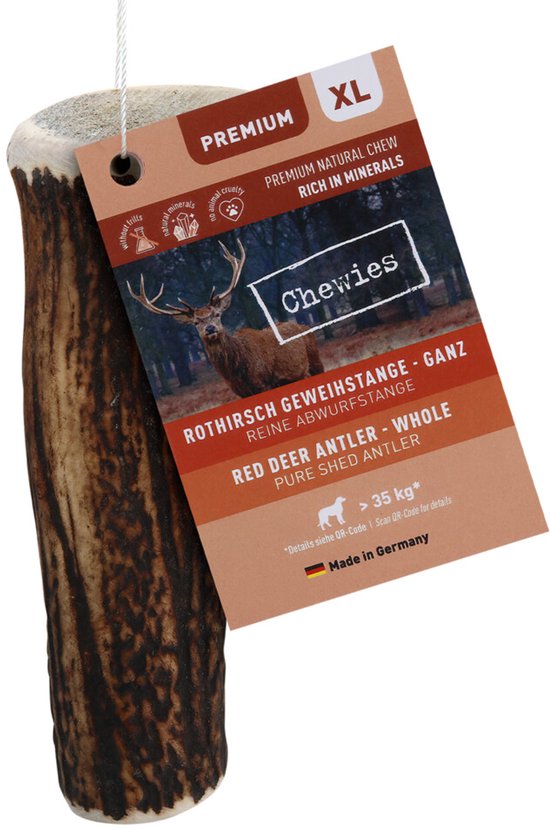 Chewies Edelherten Gewei Stang XL - 250 gr