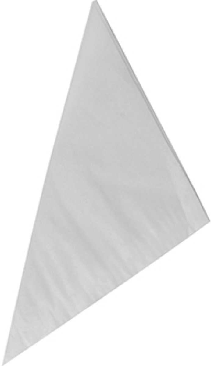 1x 1000 Puntzakken Cellulose 17 cm x 17 cm x 24 cm wit inhoud 100 gr