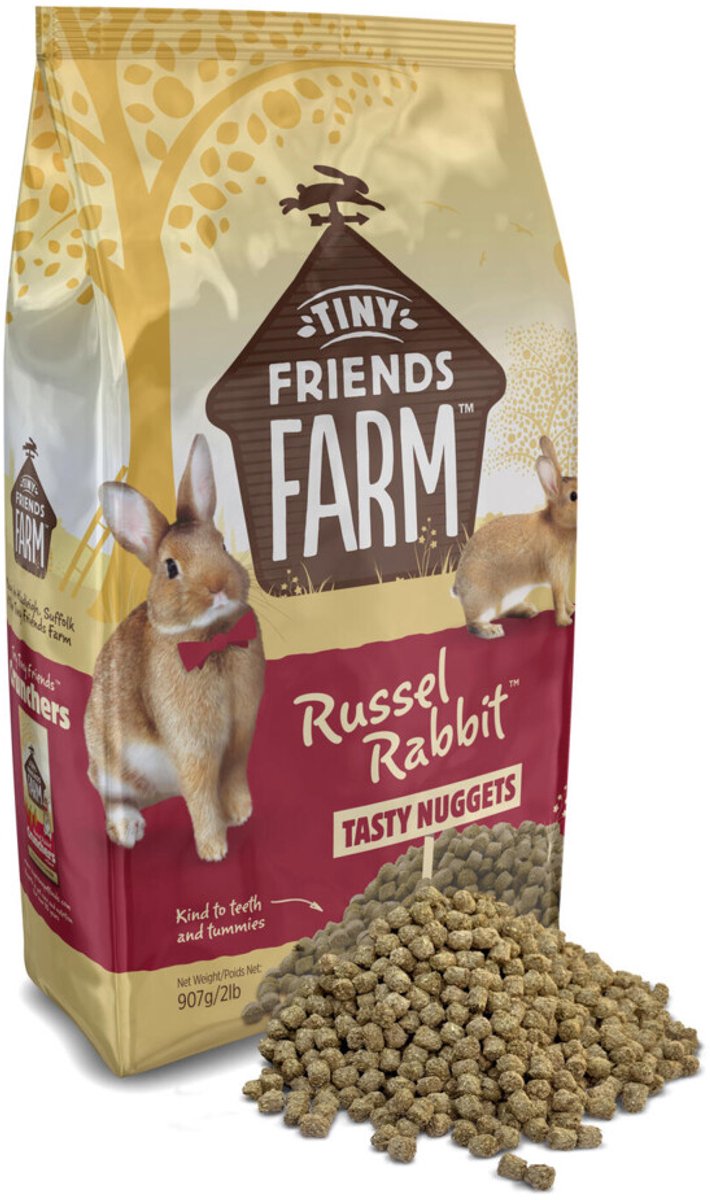 Tiny Friends Farm Russel Rabbit Tasty Nuggets - 907 gr