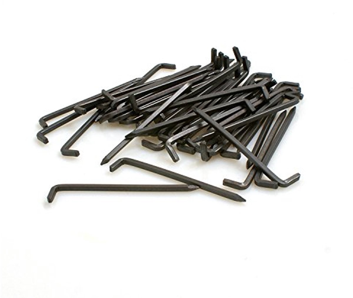 50 Stuks Consolehaken - Stalen Haken - Ã˜ 2,5 mm x L 40 mm - Ideaal voor Foto's