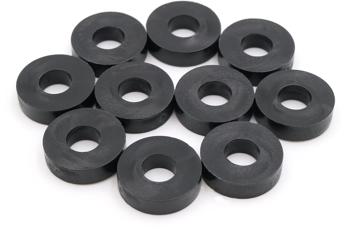 Afstandshulzen Sluitringen L 4 mm - Buitendiameter 15 mm - HD-Polyethyleen