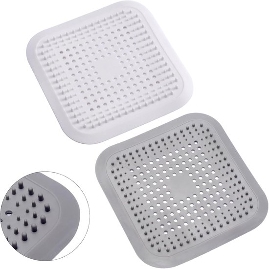 Universele siliconen afvoerzeef - Set van 5, Efficiënt haarfilter voor Douche