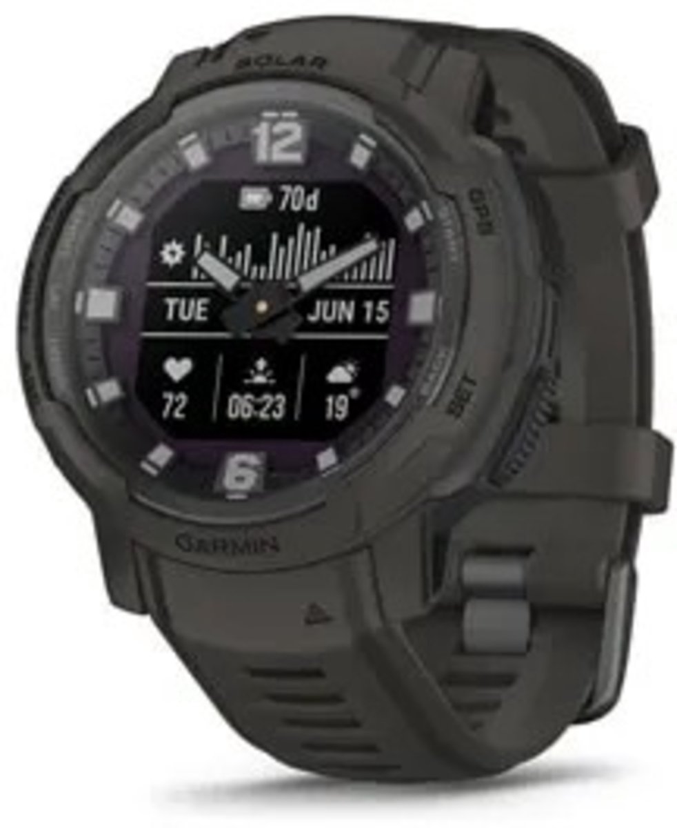 Bol.com Garmin 010-02730-01 Instinct Crossover Solar Unisex Smartwatch aanbieding